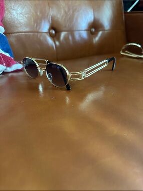 ASOS Gold Frame Black Lens Women's Sunglasses